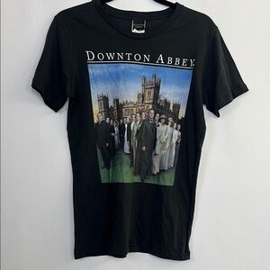 Downton Abbey Black Graphic T-Shirt printed tv teeSEC
